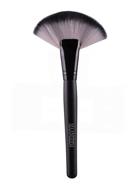 XH Beauty Makeup Large Fan Brush, Black