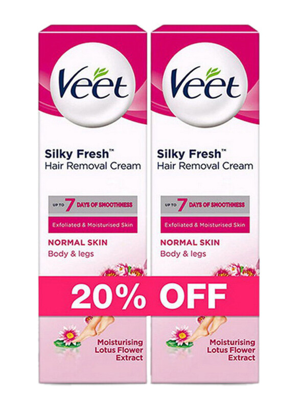 

Veet Silky Fresh Hair Removal Cream Set 100ml, 2 Piece