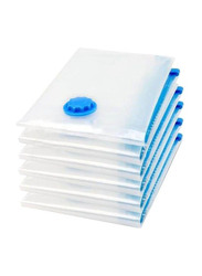 6-Piece Vacuum Storage Bag Set, 70 x 50 cm, Clear