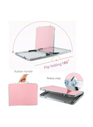 Portable Folding Laptop Table, Pink