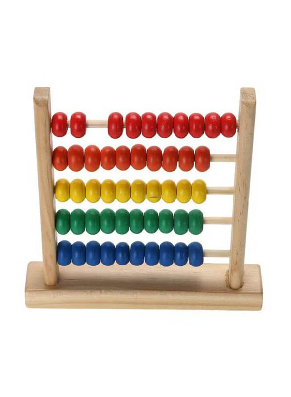 

Generic Beads Abacus Wooden Math Toy, Ages 3+, Multicolour