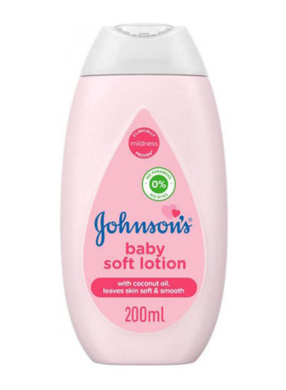

Johnson's 200ml Soft Lotion with Coconut Oil Leaves Skin Soft and Smooth for Babies