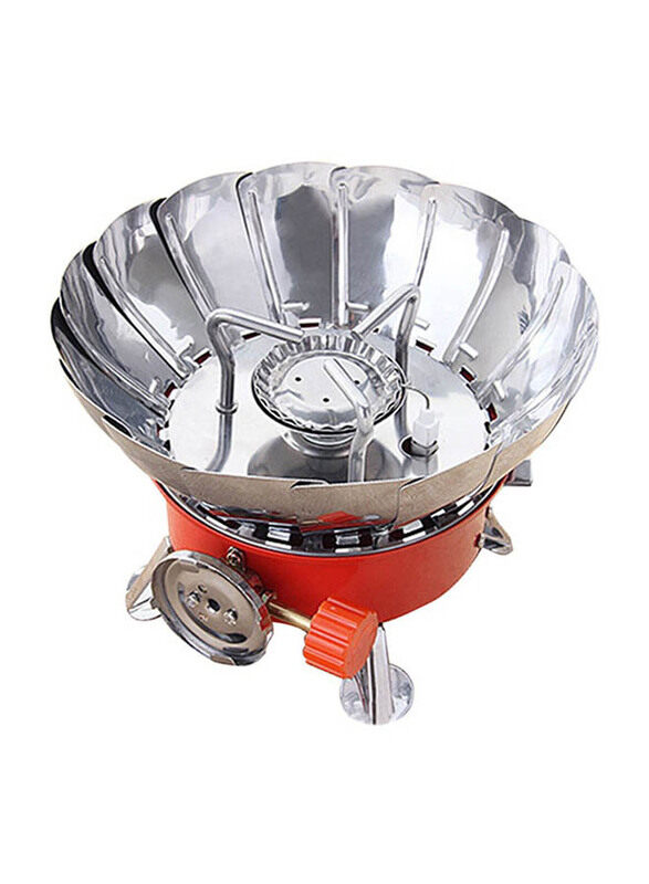 

Generic Mini Foldable Gas Stove, One Size, Red/Silver