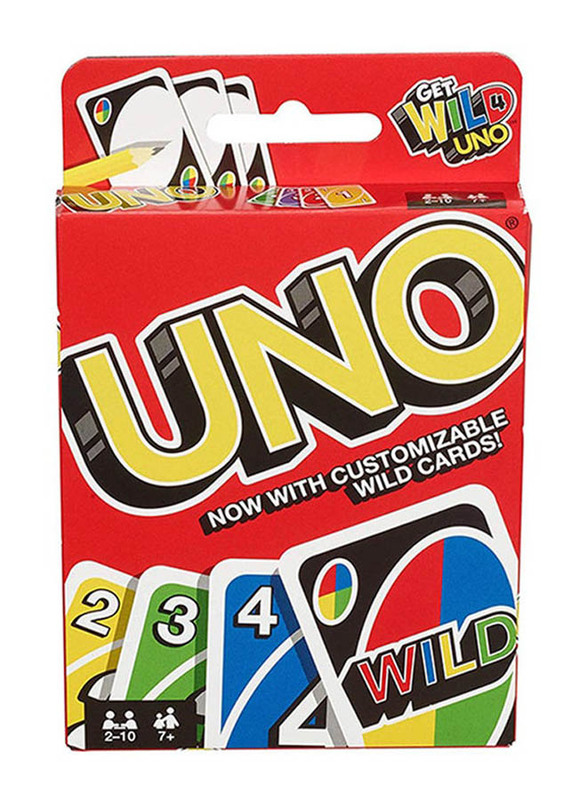 Mattel 108-Piece Uno Card Game, Ages 7+, Multicolour