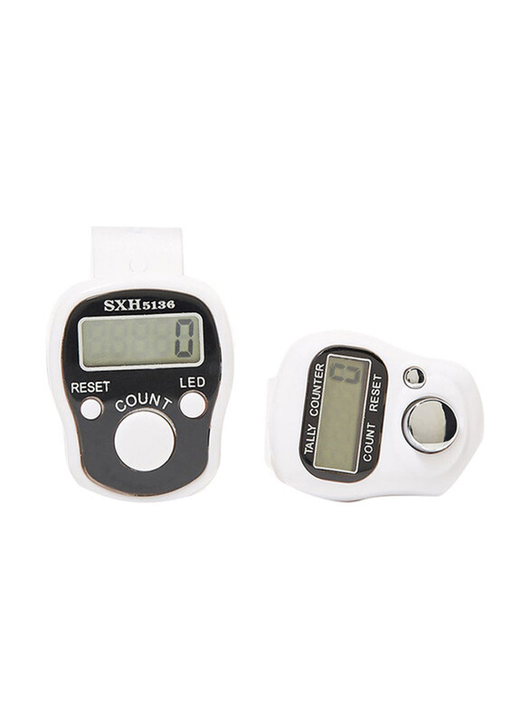 

Rosh 2-Piece Digital Electronic Finger Wearable Tally Counter, RS1503, White