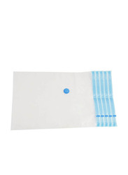 5-Piece Vacuum Storage Bag Set, 70 x 100 cm, Clear/Blue