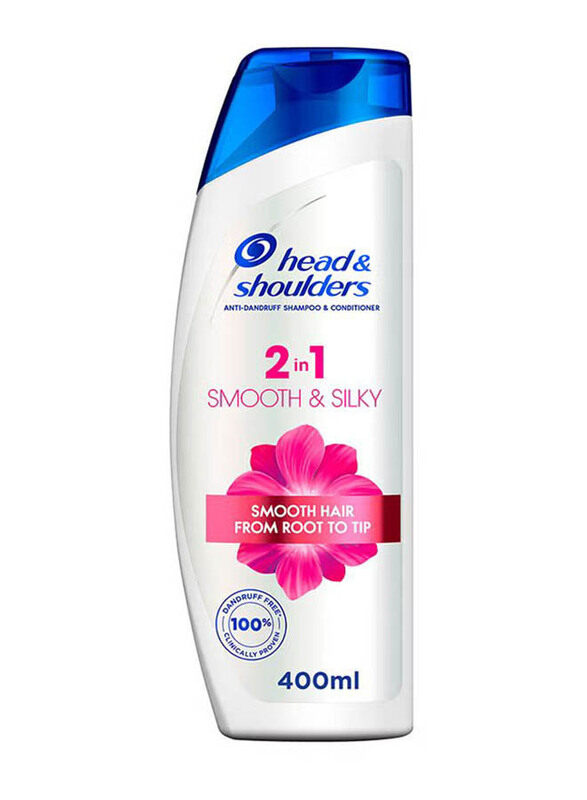 

Head & Shoulders 2-In-1 Smooth & Silky Anti-Dandruff Shampoo and Conditioner, 400ml
