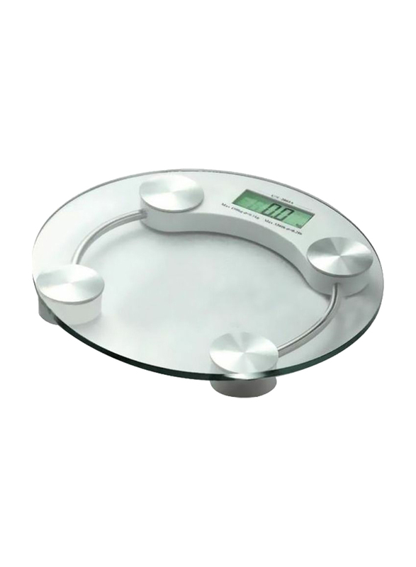 Digital Weight Scale, Clear/Silver