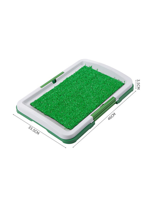 3-Layer Litter Training Box, Green/White