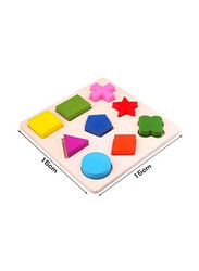 Cytheria Wooden Geometric Shapes Puzzle Toy, Multicolour