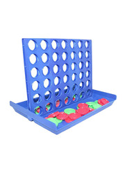 Bingo Four-In-A-Row Plastic Indoor Table Game, Ages 3+, Multicolour