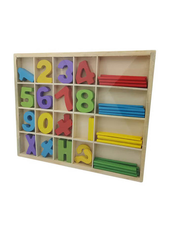 Wooden Math Game Sticks Toy, Ages 3+