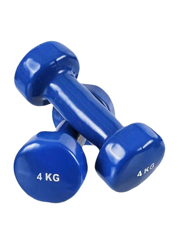 

Generic Vinyl Dumbbell Set, 2 x 4 KG, Blue