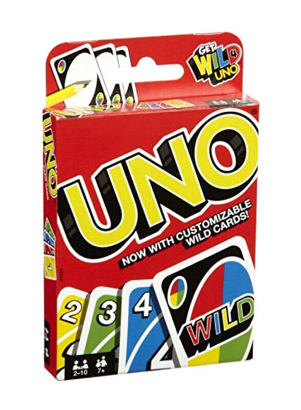 

Generic Uno Playing Card Game With Customizable Wild Card, Ages 7+, Multicolour