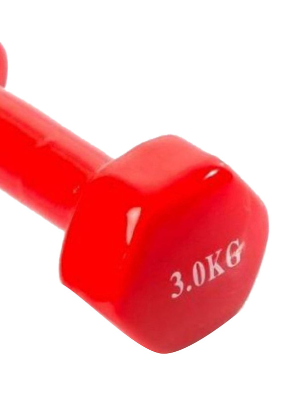 Weight Lifting Dumbbell, 3 KG, Red