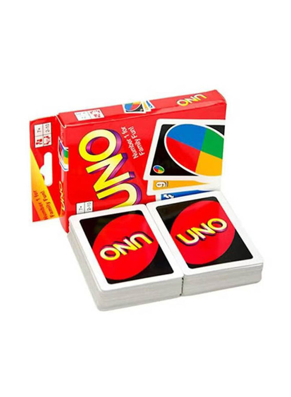 Uno 32-Piece Educational Theme Card Game, Multicolour