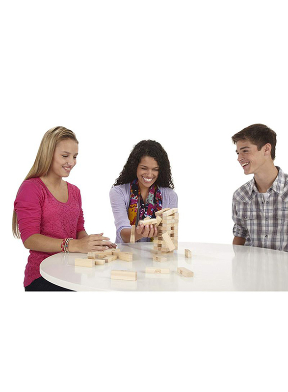 Hasbro Classic Jenga Stacking Blocks, 54 Pieces, Ages 6+