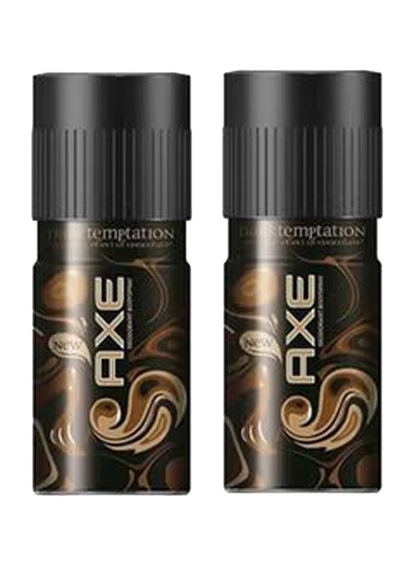 AXE Dark Temptation Deodorant Body Spray, 941218, 2 x 150ml