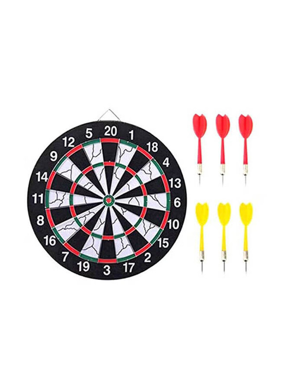 

Generic Magnetic Flocking Dartboard with Dart Set, 7 Pieces, Multicolour