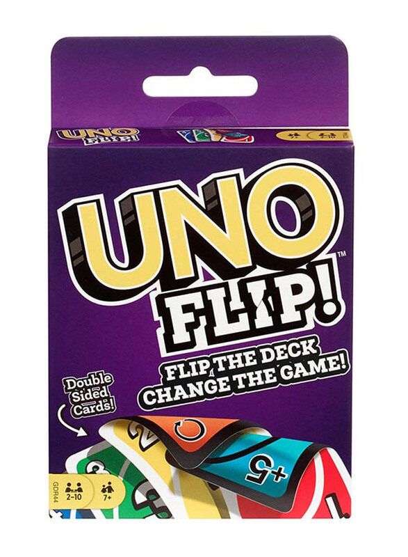 

Mattel Games 112-Piece Uno Flip Family Card Game, Ages 7+, GDR44, Multicolour