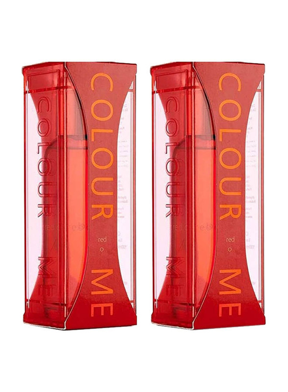 Milton Lloyd 2-Piece Colour Me Red Set for Women, 100ml EDT, 100ml EDT