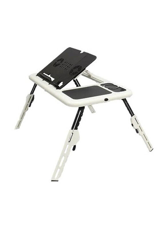 

Generic Muiltipurpose Laptop Table With USB Fan, Black/White