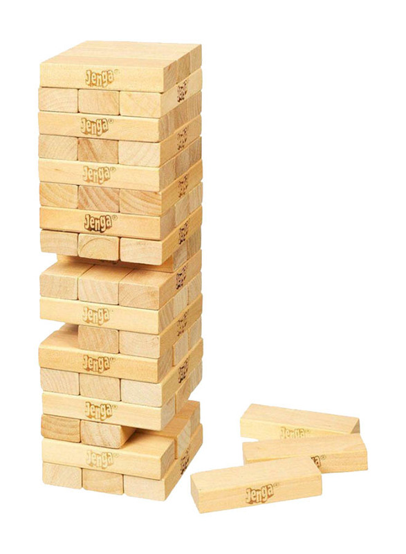 Hasbro 54-Piece Classic Jenga Game Set, A2120, Ages 6+