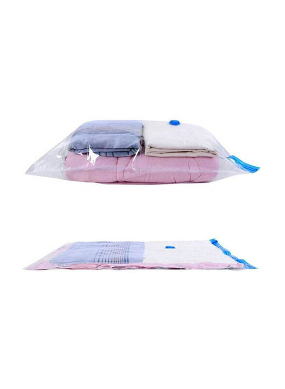 

Generic 7-Piece Vacuum Seal Storage Bags, 100x70cm, 2724675800205, Clear/Blue