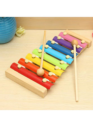 Bluelans 8 Notes Wooden Xylophone, Multicolour, Ages 3+