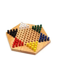 Wooden Chinese Checker Set, Ages 6+