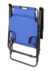 Generic 3-in-1 Foldable Beach Chair, Blue