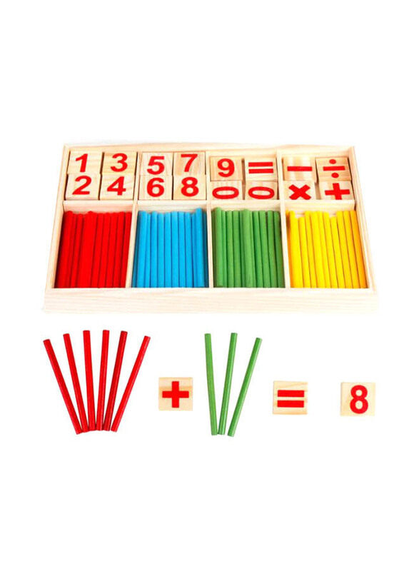 Wooden Counting Sticks Toys, Ages 2+, Multicolour