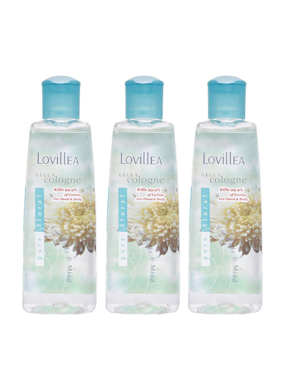 Lovillea 3-Piece Pure Floral Gelly Perfume Set for Women, 200ml EDC
