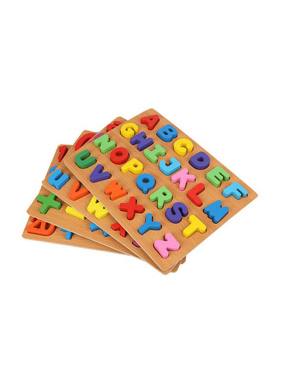 Alphabet And Numbers Wooden Educational Puzzle Board, 1719571, Ages 5+