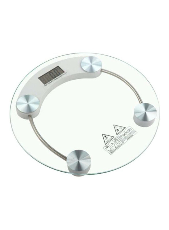 

Generic Digital Glass Round Weight Scale, Clear