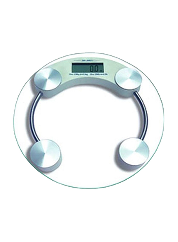 

Generic Round Digital 180 kg Weight Scale, Clear/Silver