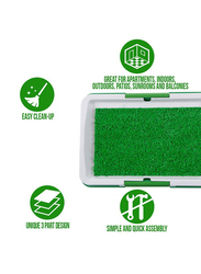 3-Layer Litter Training Box, Green/White