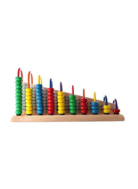 

Generic Mathematical Learning Wooden Abacus, Ages 3+, Multicolour