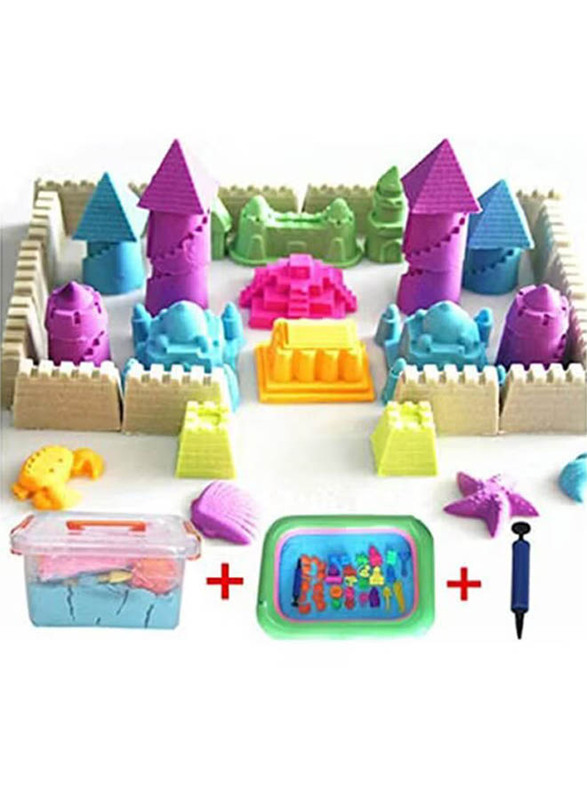 Magic Fun Squeezable Sand with Accessories Tub Stress, Anxiety Relief Play Toy, Ages 3+