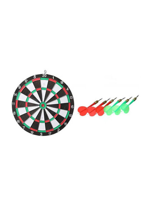 

Generic Dart Board Game with 6 Darts, 38cm, Multicolour