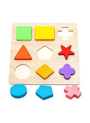 Geometric Shape Sorter Educational Learning Toy, 10 Pieces, Ages 3+