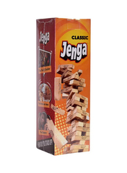 Jenga Classic Full Stack Crash Wood Beech, 48 Pieces, Ages 6+