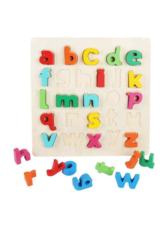 Wooden Alphabet Puzzle Board Learning Toy, 26 Pieces, Ages 3+