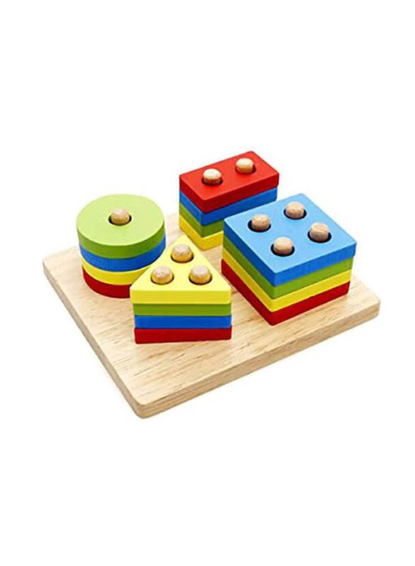 Rolimate Creative Craft Recognition Geometric Shape Sorter Educational Learning Toy for Kids