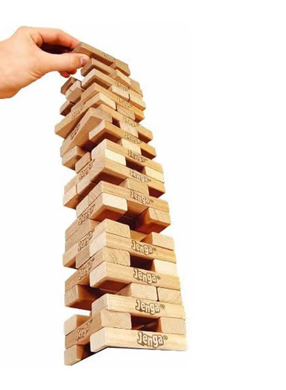 Hasbro Classic Jenga Stacking Blocks Toy, A2120, Ages 6+