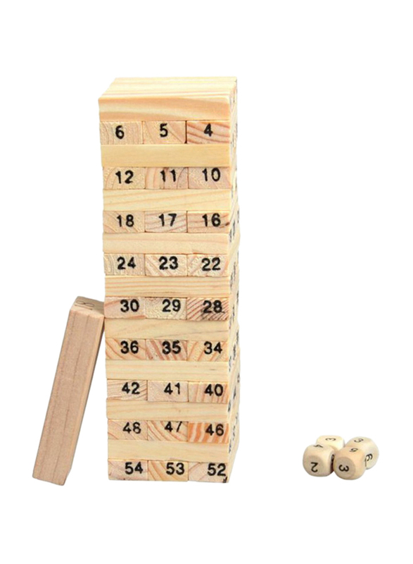 

Generic Jenga Wooden Game Set, Building Sets, 54 Pieces, Ages 3+