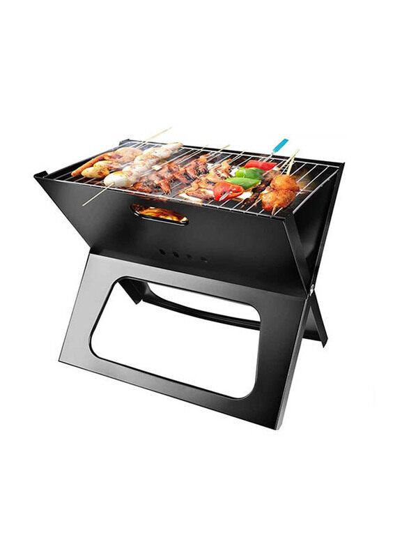 

Biki Portable BBQ Charcoal Grill, 48 x 31 x 40cm, Black