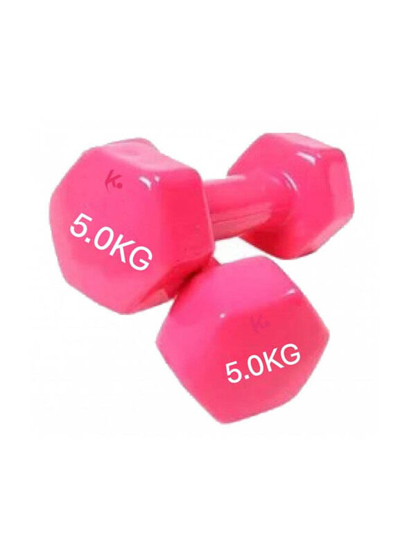 

Generic Weight Lifting Training Dumbbell Set, 2 x 5 KG, Pink