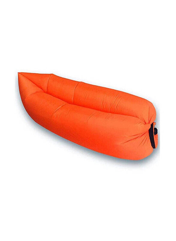 

Generic Outdoor Hangout Fast Inflatable Camping Beach Lazy Air Bag Sleeping Bed Sofa, 0630YPYQ8KS, Orange