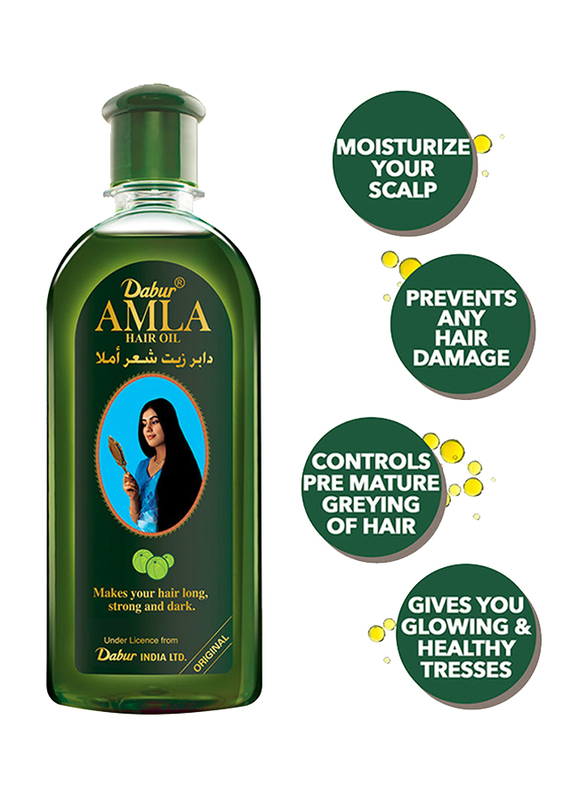 Dabur Amla Hair Oil for All Hair Types, 200ml